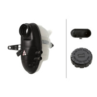 Coolant Expansion Tank Plastic with Lid HELLA for e.g. MB...