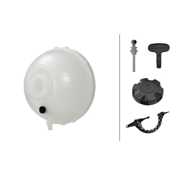 Coolant Expansion Tank plastic with Lid HELLA for e.g. BMW 5 Series