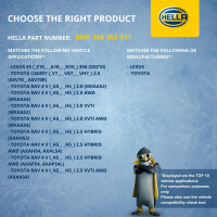 Kühler Motorkühlung Kühlrippen gelötet 699 x 441 mm HELLA für u.a. TOYOTA RAV