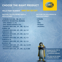 Kühler Motorkühlung Kühlrippen gelötet 380 x 538 mm HELLA für u.a. PEUGEOT 208