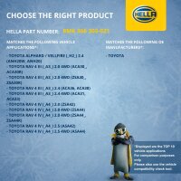 Engine Cooling Radiator cooling fins soldered 670 x 402 mm HELLA for TOYOTA RAV