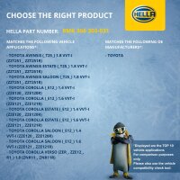 Engine Cooling Radiator 600 x 348 mm HELLA suitable for e.g. TOYOTA COROLLA