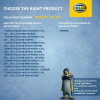 Engine Cooling Radiator fins soldered 525 x 648 mm HELLA for TOYOTA HILUX