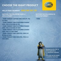 Engine Cooling Radiator fins soldered 767 x 448 mm HELLA for FORD TRANSIT