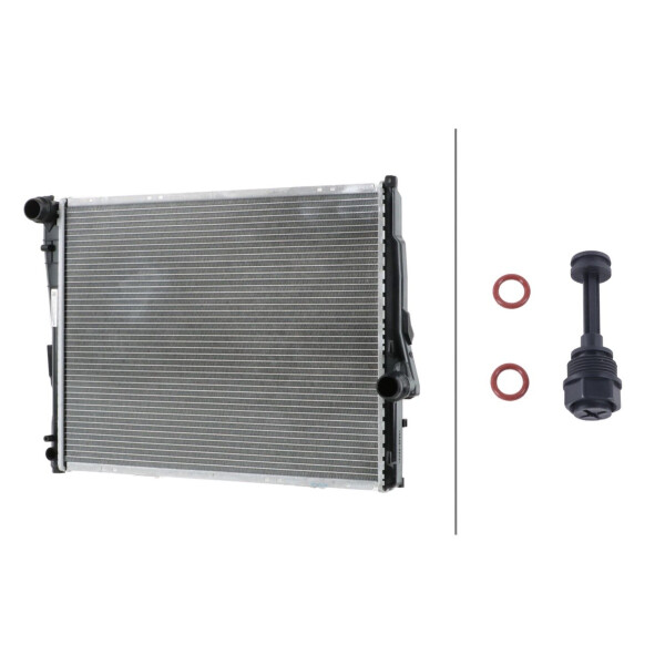 Kühler Motorkühlung Kühlrippen gelötet 582 x 438 mm HELLA für u.a. BMW Z4