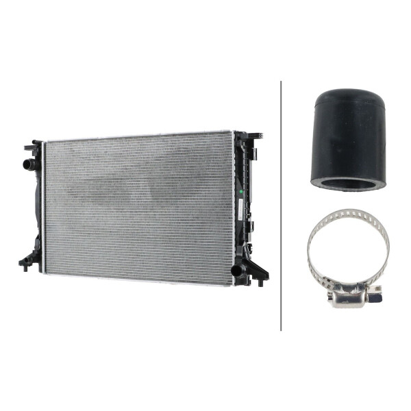 Kühler Motorkühlung Kühlrippen gelötet 720 x 474 mm HELLA für u.a. AUDI A8