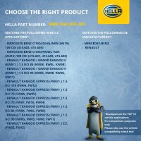 Engine Cooling Radiator 564 x 433 mm HELLA suitable for e.g. RENAULT KANGOO