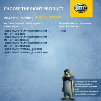 Kühler Motorkühlung Kühlrippen gelötet 672 x 358 mm HELLA für u.a. FORD TRANSIT