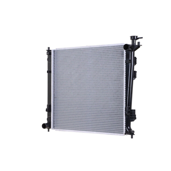Kühler Motorkühlung Kühlrippen gelötet 485 x 488 mm HELLA für u.a. KIA SPORTAGE