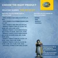 Engine Cooling Radiator cooling fins soldered 560 x 448 mm HELLA for OPEL VIVARO