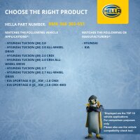 Kühler Motorkühlung 640 x 458 mm HELLA passend für u.a. HYUNDAI TUCSON