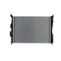 Kühler Motorkühlung 590 x 428 mm HELLA passend für u.a. NISSAN QASHQAI