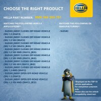 Engine Cooling Radiator 438 x 375 mm HELLA for SUZUKI JIMNY and others