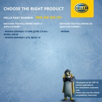 Kühler Motorkühlung 590 x 448 mm HELLA passend für u.a. NISSAN QASHQAI