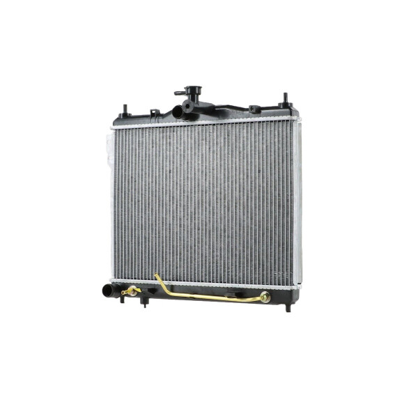 Kühler Motorkühlung Kühlrippen gelötet 428 x 350 mm HELLA für HYUNDAI i10