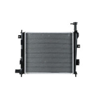 Kühler Motorkühlung Kühlrippen gelötet 420 x 358 mm HELLA für KIA PICANTO