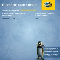 Kühler Motorkühlung Kühlrippen gelötet 420 x 358 mm HELLA für KIA PICANTO