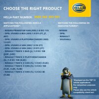 Kühler Motorkühlung 560 x 470 mm HELLA für u.a. NISSAN PRIMASTAR