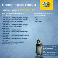 Engine Cooling Radiator cooling fins soldered 620 x 388 mm HELLA for FIAT DOBLO