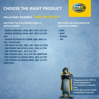 Kühler Motorkühlung Kühlrippen gelötet 650 x 448 mm HELLA für u.a. AUDI Q3