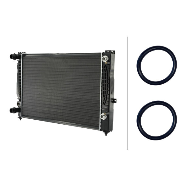 Kühler Motorkühlung Kühlrippen 635 x 398 mm HELLA für u.a. VW PASSAT