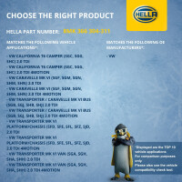 Kühler Motorkühlung 714 x 238 mm HELLA passend für u.a. VW TRANSPORTER