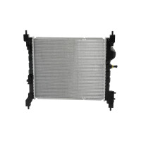 Kühler Motorkühlung Kühlrippen gelötet 450 x 388 mm HELLA für CHEVROLET SPARK