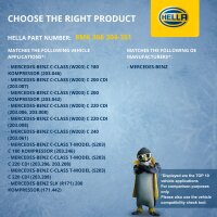 Kühler Motorkühlung Kühlrippen gelötet 650 x 398 mm HELLA für u.a. MB C-KLASSE