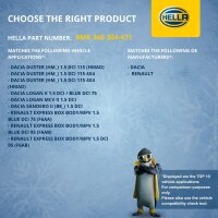 Engine Cooling Radiator 281 x 208 mm HELLA for DACIA LOGAN and others