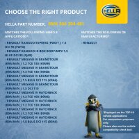 Kühler Motorkühlung 674 x 433 mm HELLA passend für u.a. RENAULT MEGANE