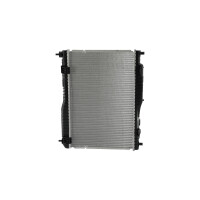 Kühler Motorkühlung Kühlrippen gelötet 538 x 350 mm HELLA für u.a. FORD FIESTA