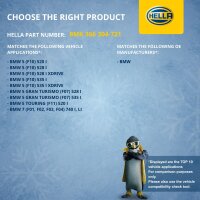 Engine Cooling Radiator 248 x 178 mm HELLA for BMW 5 Series and others