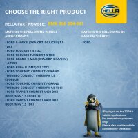 Kühler Motorkühlung Kühlrippen gelötet 546 x 350 mm HELLA für u.a. FORD TOURNEO