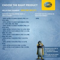 Kühler Motorkühlung Kühlrippen gelötet 525 x 322 mm HELLA für u.a. OPEL ASTRA