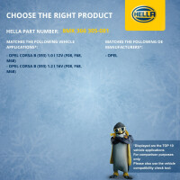 Kühler Motorkühlung Kühlrippen 530 x 285 mm HELLA für OPEL CORSA