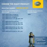 Kühler Motorkühlung Kühlrippen gelötet 614 x 590 mm HELLA für u.a. MAN L2000