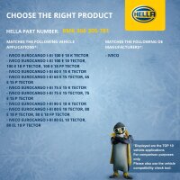 Kühler Motorkühlung 570 x 538 mm HELLA passend für u.a. IVECO EUROCARGO