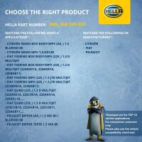 Charge Air Cooler brazed alu cooling fins 540 x 82 mm HELLA for FIAT FIORINO