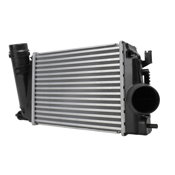 Ladeluftkühler Kühlrippen gelötet Alu 280 x 217 mm HELLA für NISSAN QASHQAI