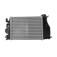 Ladeluftkühler Kühlrippen gelötet Alu 280 x 217 mm HELLA für NISSAN QASHQAI