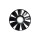Fan Wheel Engine Cooling Ø 750 mm HELLA IAM-Expertise suitable for e.g. MAN TGA