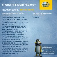 Fan Wheel Engine Cooling Ø 430 mm HELLA IAM-Expertise for e.g. TOYOTA LAND