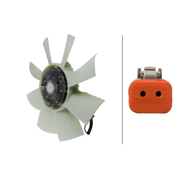 Lüfter Motorkühlung 24 V 2-polig HELLA IAM-Expertise passend für u.a. SCANIA P I