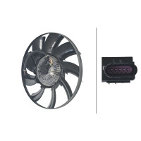 Engine Cooling Fan 12 V 5-pin HELLA for e.g. LAND ROVER...