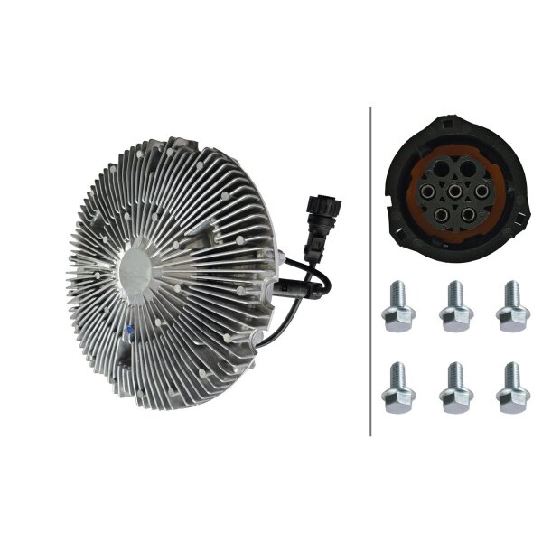 Kupplung Kühlerlüfter elektrisch Ø 260 mm HELLA für u.a. RENAULT TRUCKS