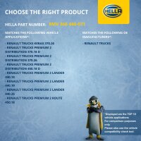 Radiator Fan Clutch electric Ø 260 mm HELLA for e.g. RENAULT TRUCKS