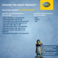 Radiator Fan Clutch mechanical Ø 160 mm HELLA suitable for e.g. AUDI A6