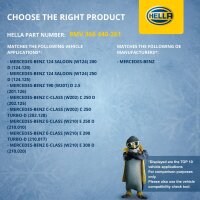 Radiator Fan Clutch mechanical Ø 159 mm HELLA for e.g. MERCEDES-BENZ 124