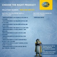 Radiator Fan Clutch mechanical Ø 159 mm HELLA for e.g. MERCEDES-BENZ 124