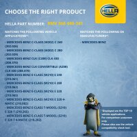 Radiator Fan Clutch mechanical Ø 160 mm HELLA for e.g. MERCEDES-BENZ E-CLASS